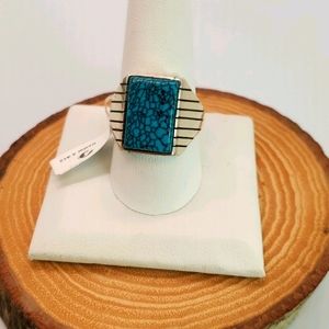 Ray Jack Navajo Nevada Turquoise Ring